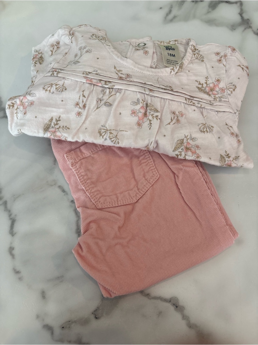 18M Floral Pink Two-Piece Set